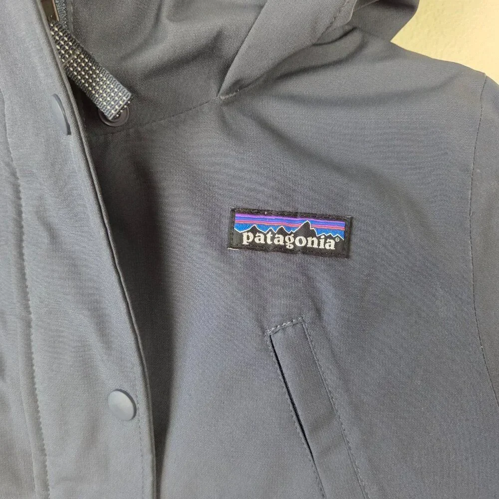 Patagonia Girls Tres 3 in 1 Parka Coat Size S / 8 Navy Blue Down Fill Winter Kid